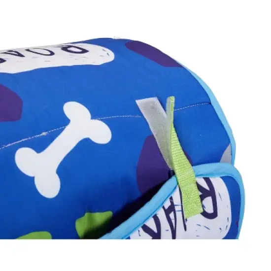 Everyday Kids Roarin' Dinos Nap Mat with Removable Pillow &ndash; Soft, Roll-Up Sleeping Bag with Handle for Ages 3&ndash;6 &ndash; Ideal for Preschool & Travel image {6}