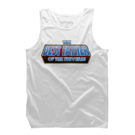 Men's Design By Humans The Best Father of the Universe By Melonseta Tank Top image {7}