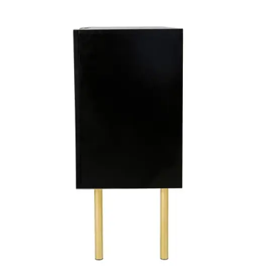 Modern Sideboard, Buffet  Cabinet with Metal handles & Legs and Adjustable Shelves-ModernLuxe image {9}