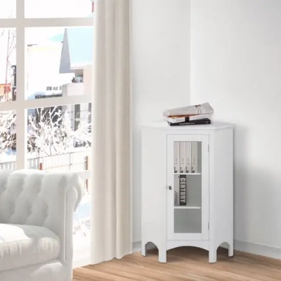 Madison Corner Floor Cabinet - Elegant Home Fashions image {1}