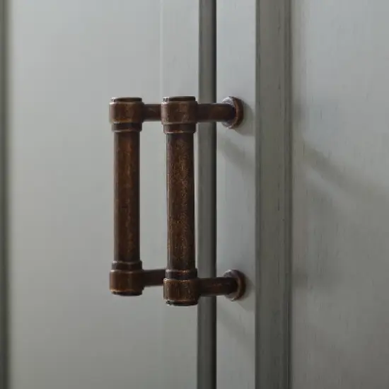 Tara Wall Decorative Wall Cabinet Gray - Crosley image {9}