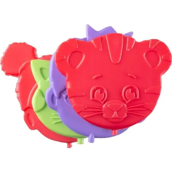 Daniel Tiger Reusable Hard Ice 4 Multi Pack- Slim Lightweight Design, Cool Freezer Packs Keeps Food Cold for Longer- Easily Fits Inside Kids Lunch Box image {1}