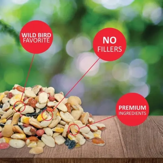 Lyric 20lb Fruit and Nut High Energy Mix Wild Bird Food: Attracts Cardinals, Woodpeckers & More image {2}