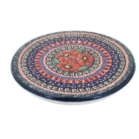 Blue Rose Polish Pottery 1012 Zaklady Trivet image {7}