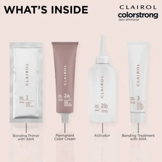 Clairol ColorStrong Ammonia Free Permanent Hair Color Dye Kit - 8 Medium Blonde image {4}