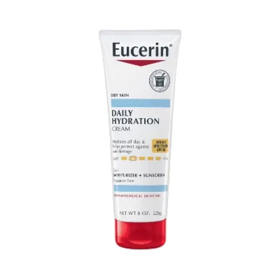 Eucerin Daily Hydration Broad Spectrum SPF 30 Sunscreen Body Cream for Dry Skin Unscented - 8oz image {15}