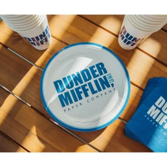 Silver Buffalo The Office Dunder Mifflin 60-Piece Disposable Paper Party Set image {3}