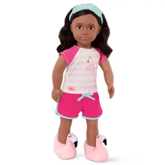 Our Generation Sleepover Pajama Outfit for 18" Dolls - Flamingo Dreaming image {1}