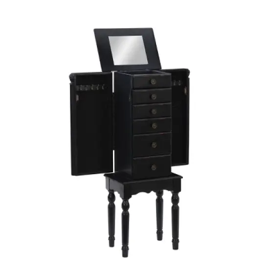 Aria Jewelry Armoire Black - Powell Company image {2}