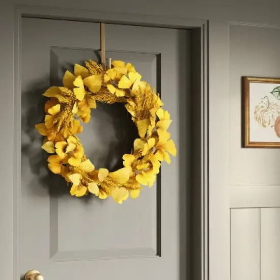 Goldenrod Mix Fall Wreath - Threshold&trade; image {1}