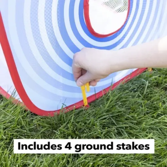 HearthSong 3-in-1 Portable Pop-Up Target Game Set with 6 Bean Bags&mdash;Skee-Ball, Bean Bag Toss, and Bulls-Eye Target image {3}