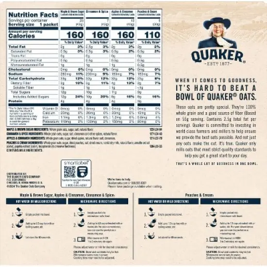 Quaker Instant Oatmeal Variety Pack - 70.5oz / 48ct image {2}