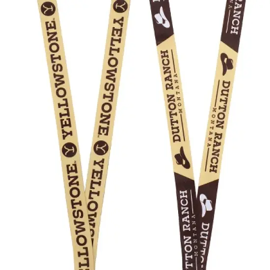 Yellowstone Dutton Ranch 22-Inch Lanyard With Rubber Charm and Clear ID Sleeve image {3}