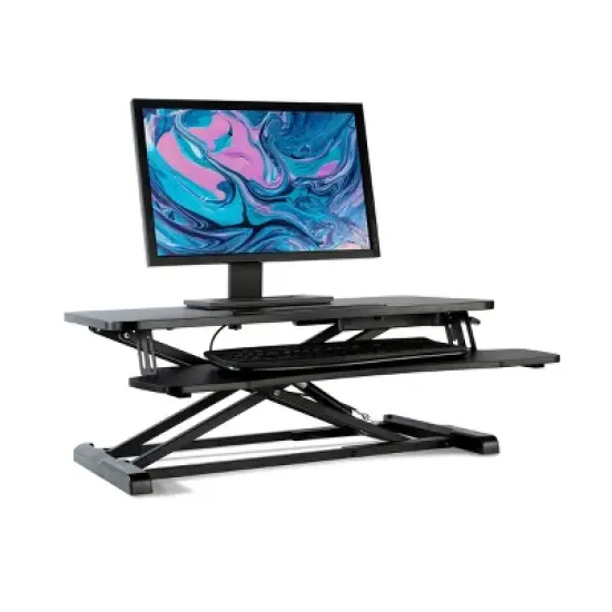 Adjustable Height Large Standing Desk Black - Atlantic image {1}