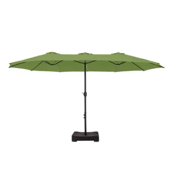 Captiva Designs 9'x15' Rectangular Outdoor Market Umbrella with Extra Large Base image {6}