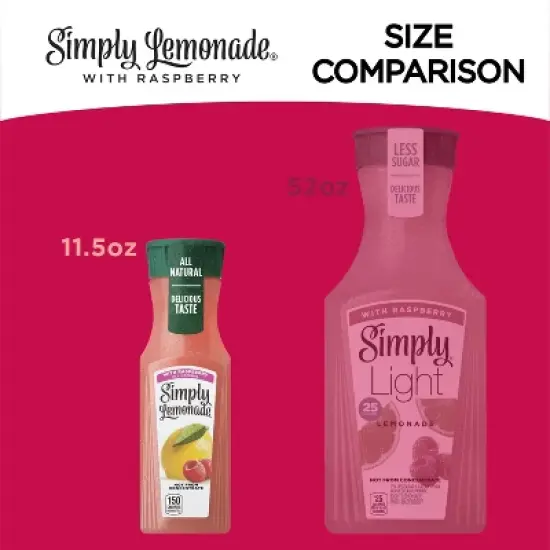 Simply Lemonade with Raspberry - 11.5oz image {4}