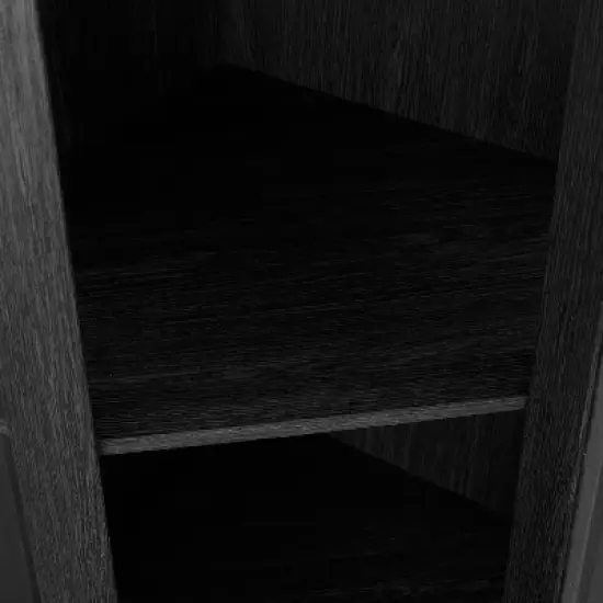 Home Source Corner Bar Unit Charcoal image {4}