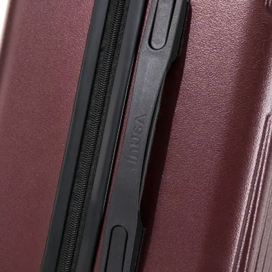 InUSA Drip Lightweight Hardside Carry On Spinner Suitcase - Wine image {8}