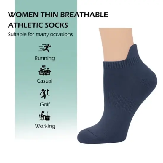 SERISIMPLE Women Viscose Bamboo No Show Sock Low Cut Socks Arch Support Breathable Athletic Sock 5 Pairs image {14}