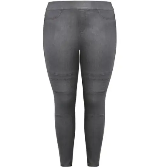 Women's Plus Size True Panels Jegging - gray | SOCIETIE+ image {2}