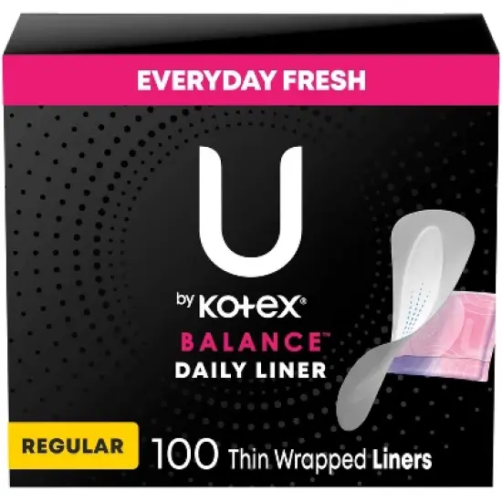 U by Kotex Balance Thin Unscented Panty Liners image {11}