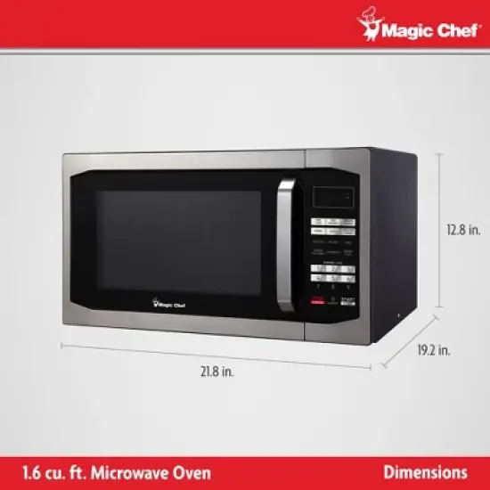 Magic Chef 1100 Watt Microwave with Digital Touch Controls and Display image {3}