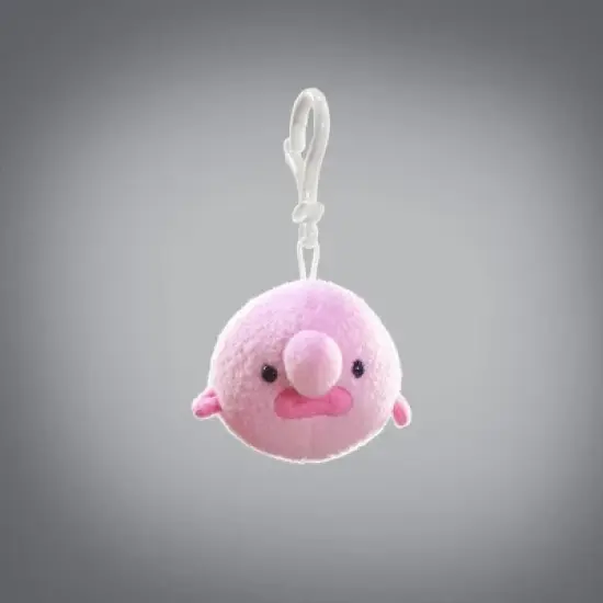 Uncute Oddballz Blobfish 2.5 Inch Plush Animal Keyring image {1}