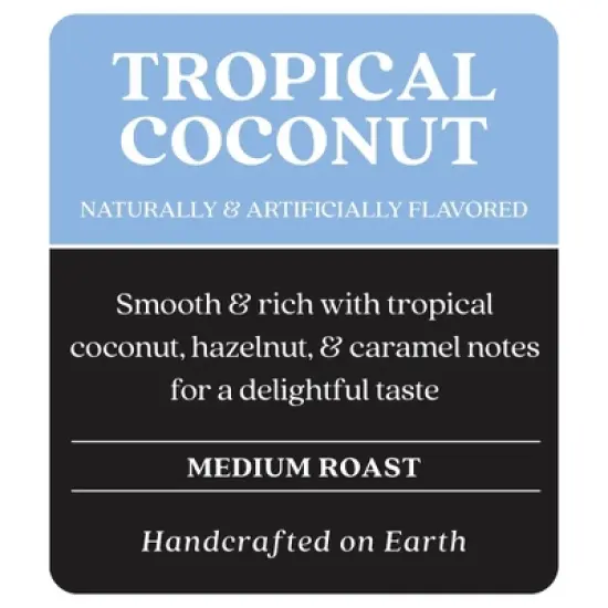 Copper Moon Tropical Coconut Flavor Medium Roast Coffee Pods - 24ct image {2}