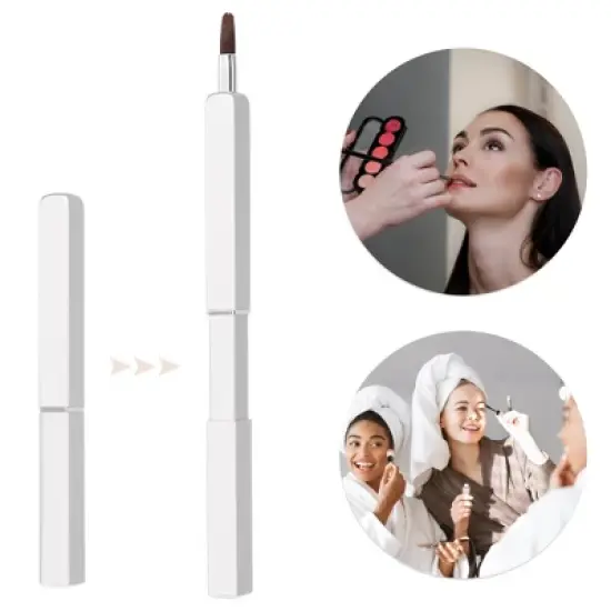 Unique Bargains Lipstick Brushes Makeup Tool Applicators Set Concealer Brush Smudger Brush 1pcs image {1}