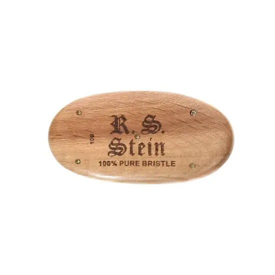 Bass Brushes - Men's Hair Brush Wave Brush with 100% Pure Premium Natural Boar Bristle FIRM Natural Wood Handle Military/Wave Style Oval Oak Wood image {1}