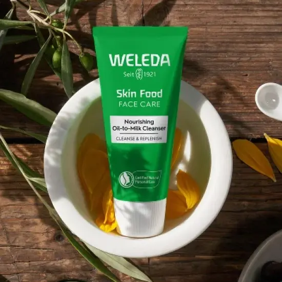 Weleda Skin Food Nourishing Oil-To-Milk Face Cleanser - Rosemary, Pansy & Calendula - 2.5 fl oz image {7}