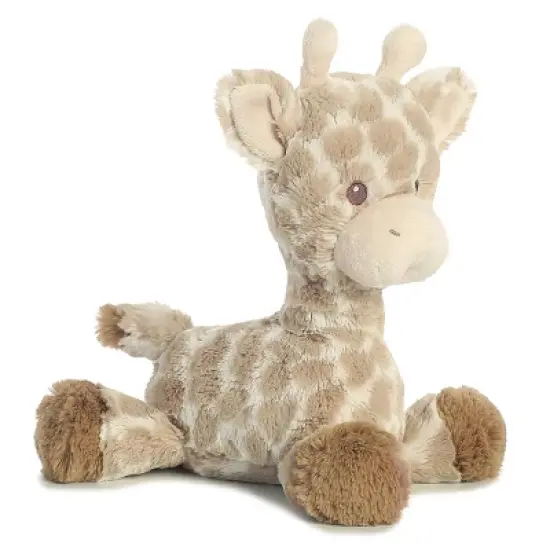 ebba Loppy Giraffe 11.5" Musical Brown Stuffed Animal image {2}