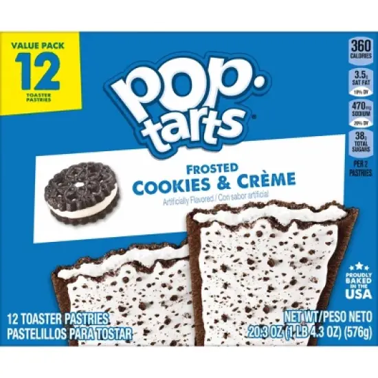 Pop-Tarts Frosted Cookies & Cr&egrave;me Pastries - 12ct/20.3oz image {8}