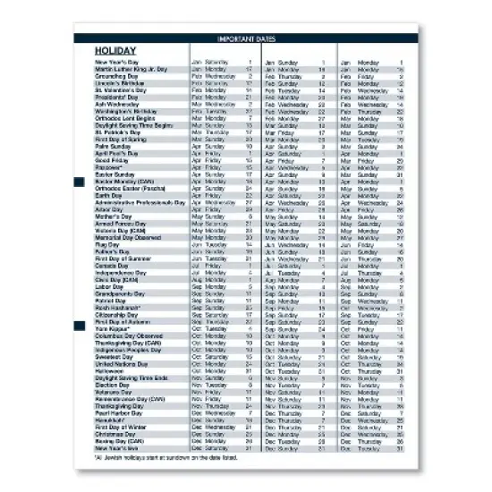 Recycled Wirebound Weekly/Monthly Planner, 11 x 8.5, Black Cover, 12-Month (Jan to Dec): 2026 image {3}