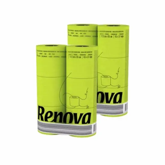 Roll-Lux Premium Soft 3-Ply 140-Sheet Lime Green Toilet Paper Rolls image {7}