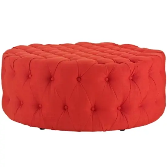 Amour Upholstered Fabric Ottoman - Modway image {2}