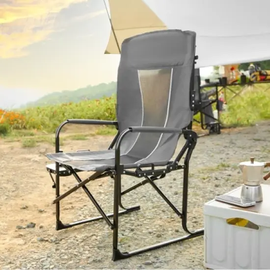 KWPZQEB Directors Chair, Camping Chairs for Adults, Heavy Duty Side Table with Side Table and Side Pockets, Lawn Chairs for Beach, Lawn image {13}