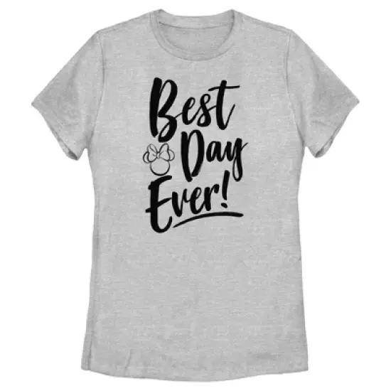 Women's Minnie Mouse Best Day Ever Logo T-Shirt image {3}