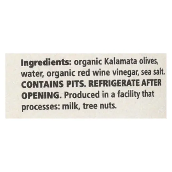Divina Organic Whole Kalamata Olives - Case of 6/6.35 oz image {6}