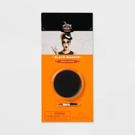 Black Solid Pot Just Add Water Halloween Makeup with Brush: Hyde and EEK! Boutique&trade; image {1}