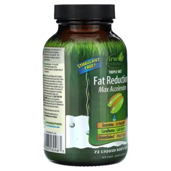 Irwin Naturals Triple-Diet Fat Reduction Max Accelerator, 72 Liquid Soft-Gels image {3}
