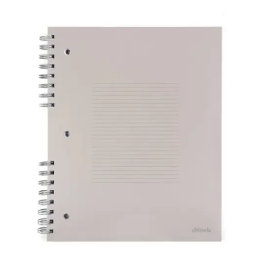 Altitude 100pg 1 Subject College Ruled Notebook 9"x11" Split Wire Warm Gray image {5}