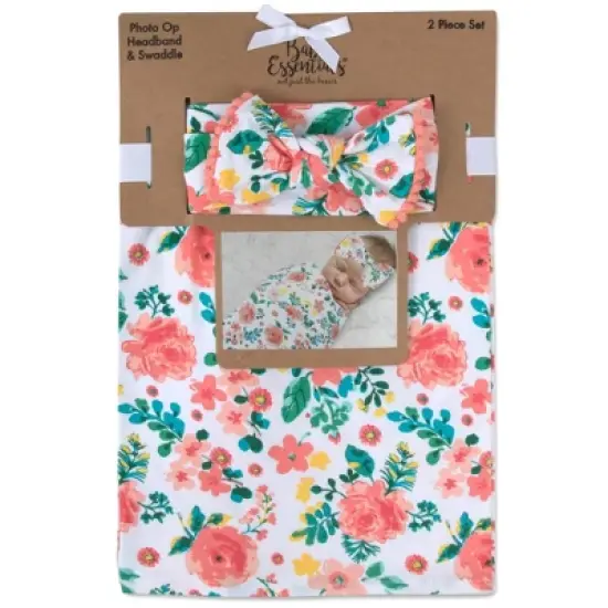 Baby Essentials Rose Floral Swaddle Blanket image {8}