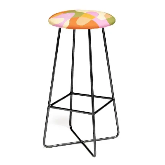 Sundry Society Bright Color Block Shapes Barstool - Deny Designs image {2}