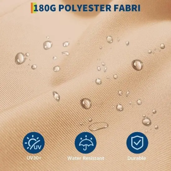 GustoWave Outdoor 13 FT Double-Sided Patio Umbrella for Pool Garden image {4}