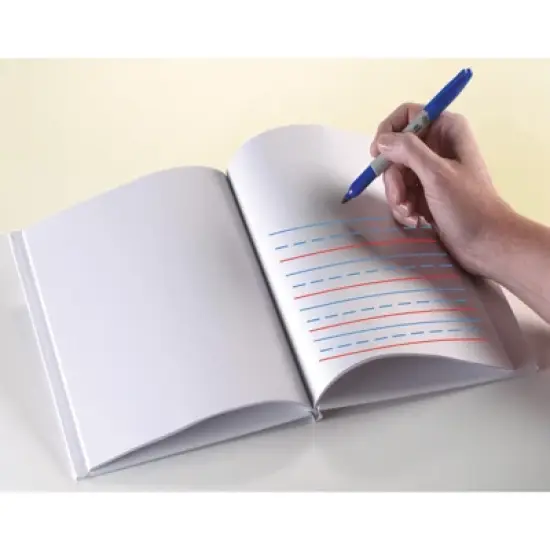 Ashley Productions Hardcover Blank Book Primary Lined, 6" x 8" Portrait, White, Pack of 12 image {2}