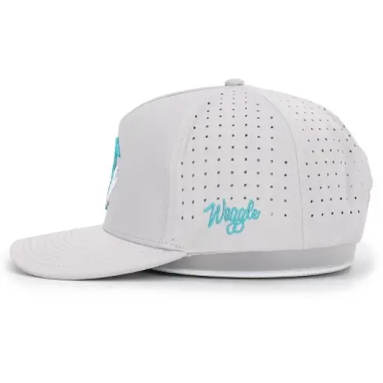 Waggle Adult Polyester Baseball Hat - Great Blue image {2}