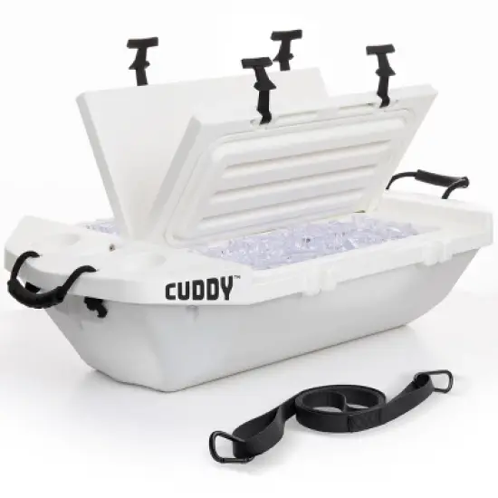 Cuddy Floating Cooler and Dry Storage Vessel - 40QT - Amphibious Hard Shell Design image {6}