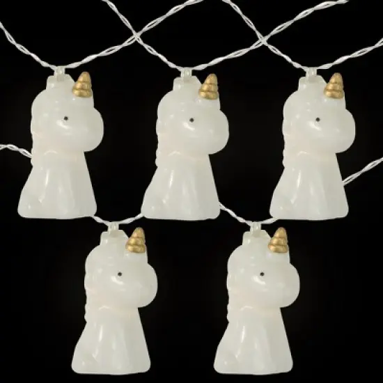 Northlight LED Unicorn Indoor Outdoor Patio String Light Set - 4.5' Clear Wire - 10ct image {2}