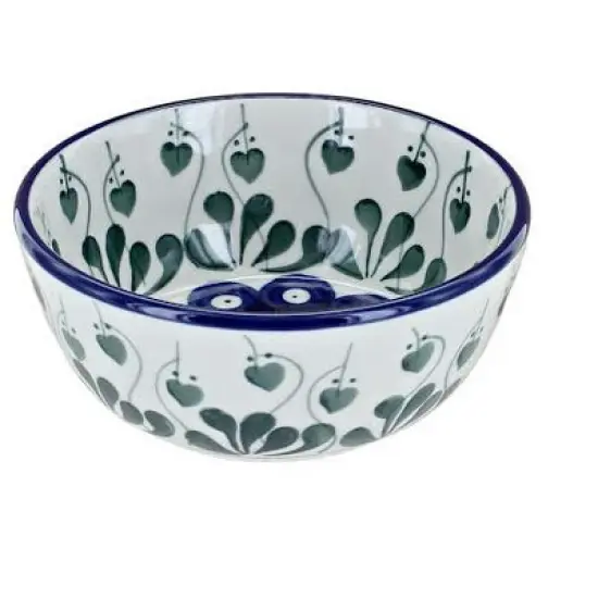 Blue Rose Polish Pottery 17 Ceramika Dessert Bowl image {2}
